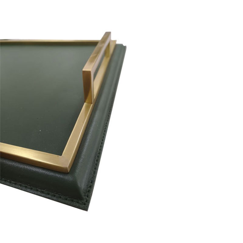 tea tray leather