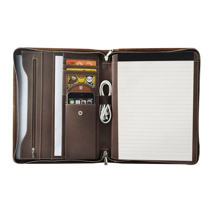 custom leather portfolio