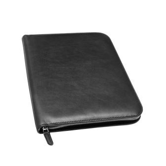 A4 Zippered Business Leather Portfolio