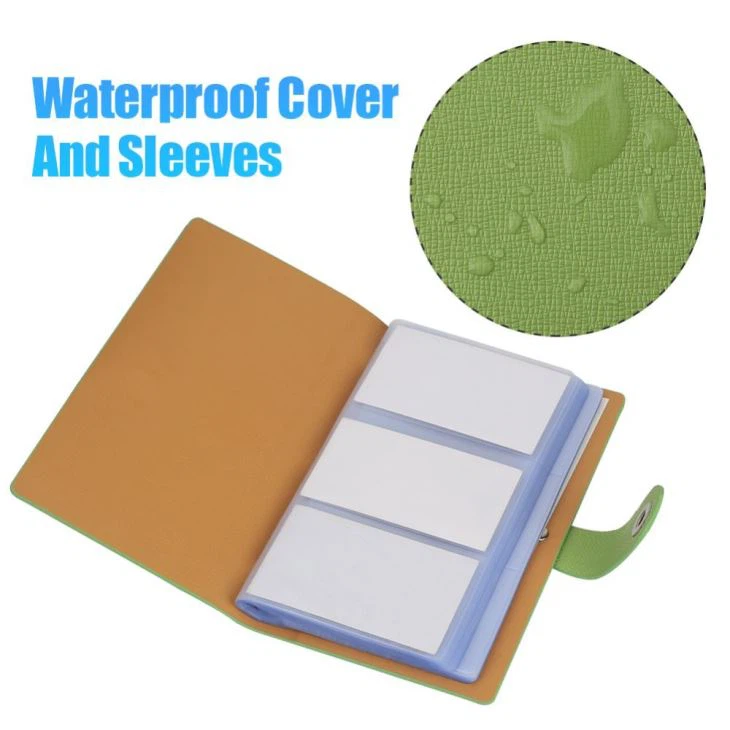 Faux Leather Card Holder Green Faux Leather Card Holder Green