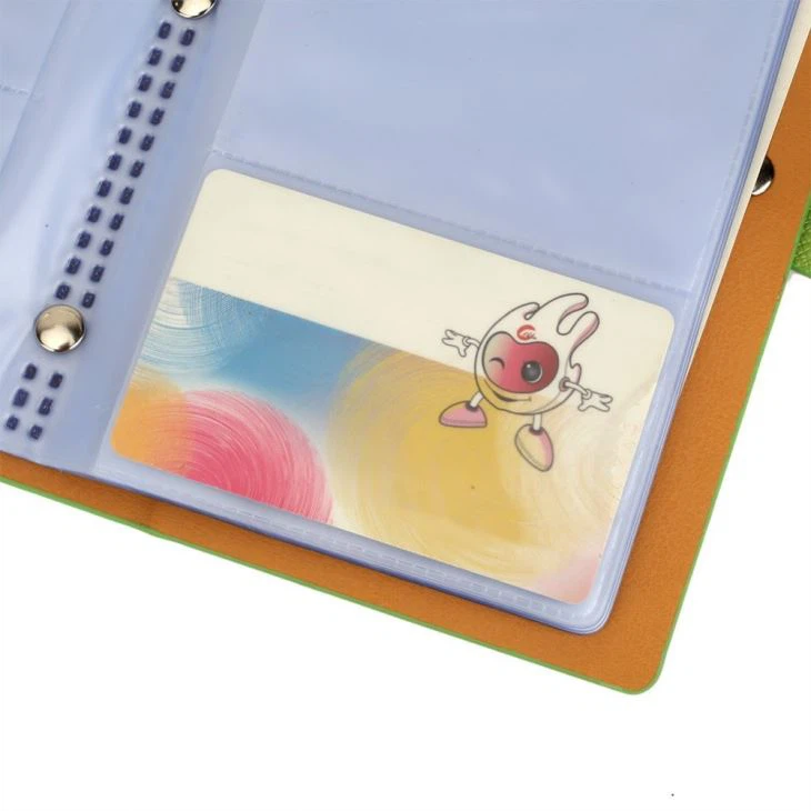 Faux Leather Card Holder Green Faux Leather Card Holder Green