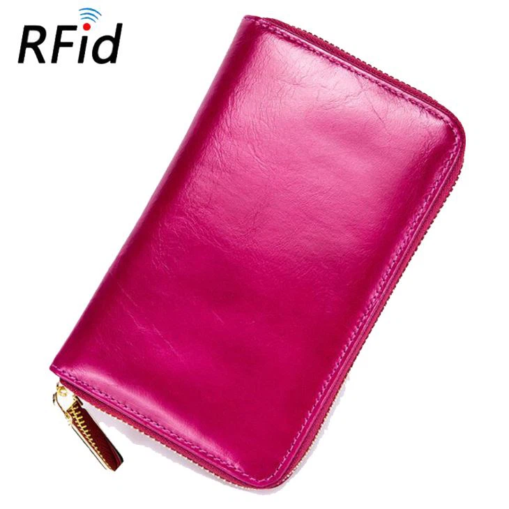 leather rfid blocking passport wallet