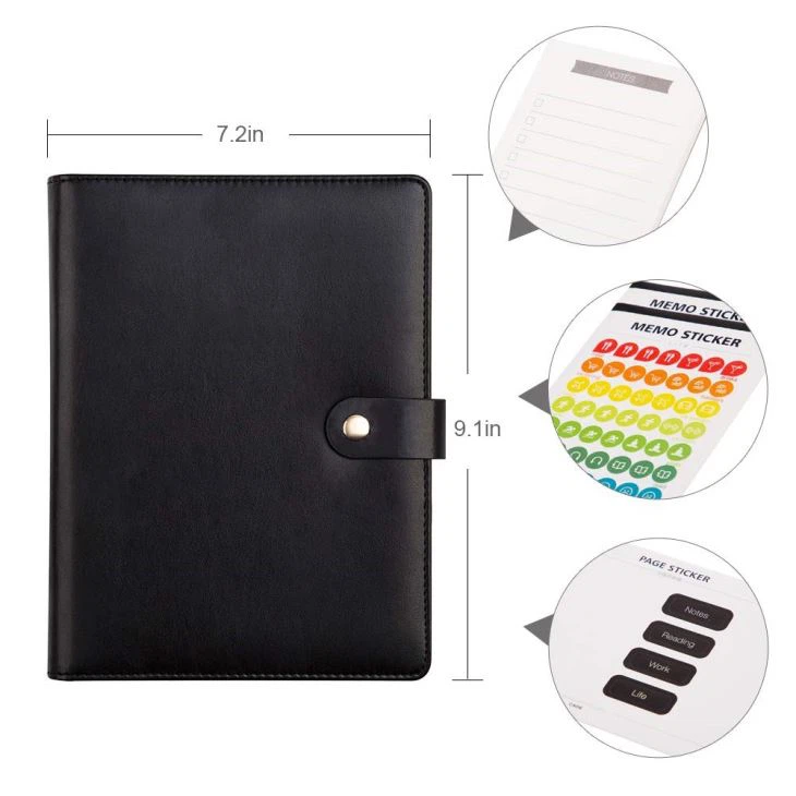 PU Leather Diary Black PU Leather Diary Black