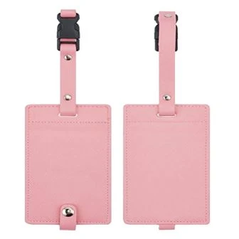 2 stycken Set Läder Bagage Tagg