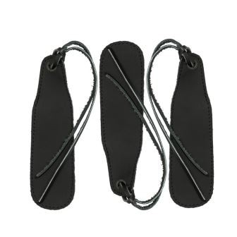 Läder bokmärke med tofs