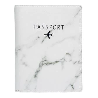 Marmor Läder Passport Folder